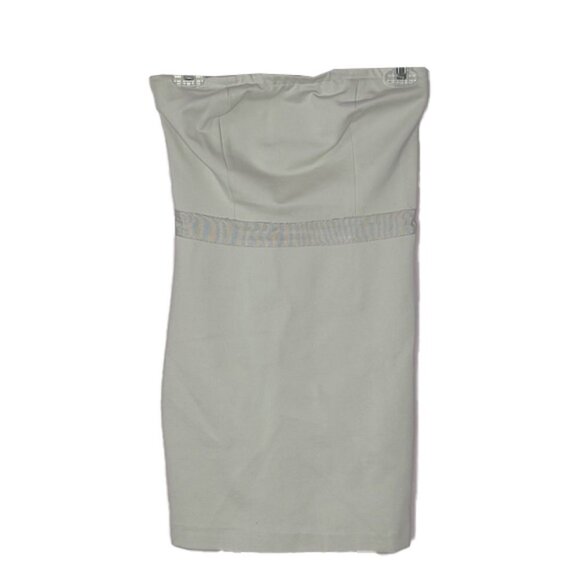 🆕 ARMANI EXCHANGE Strapless Tube Dress with mesh panel detail Size 0 - Picture 3 of 10